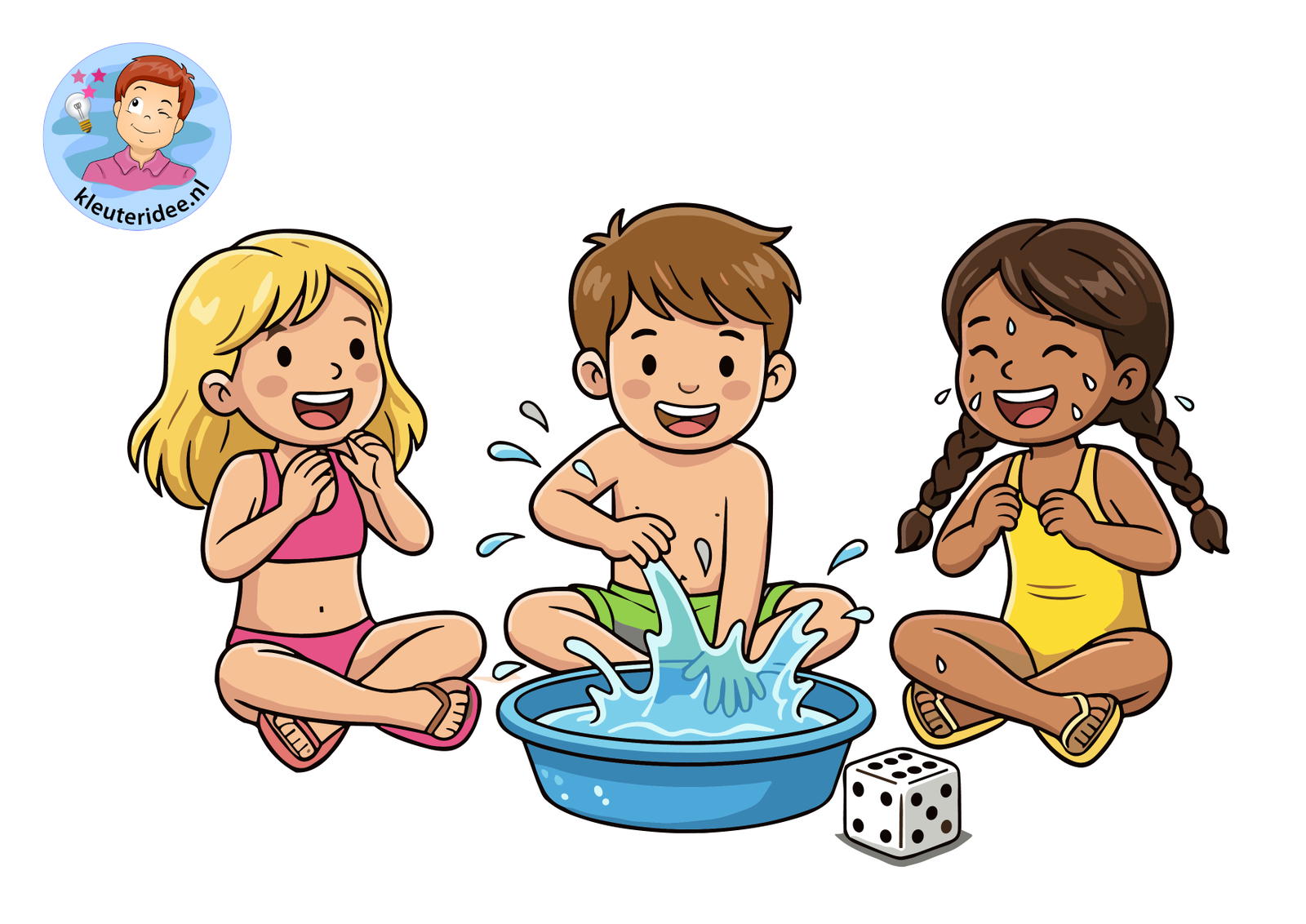 waterspelen 10 zes splash kleuteridee